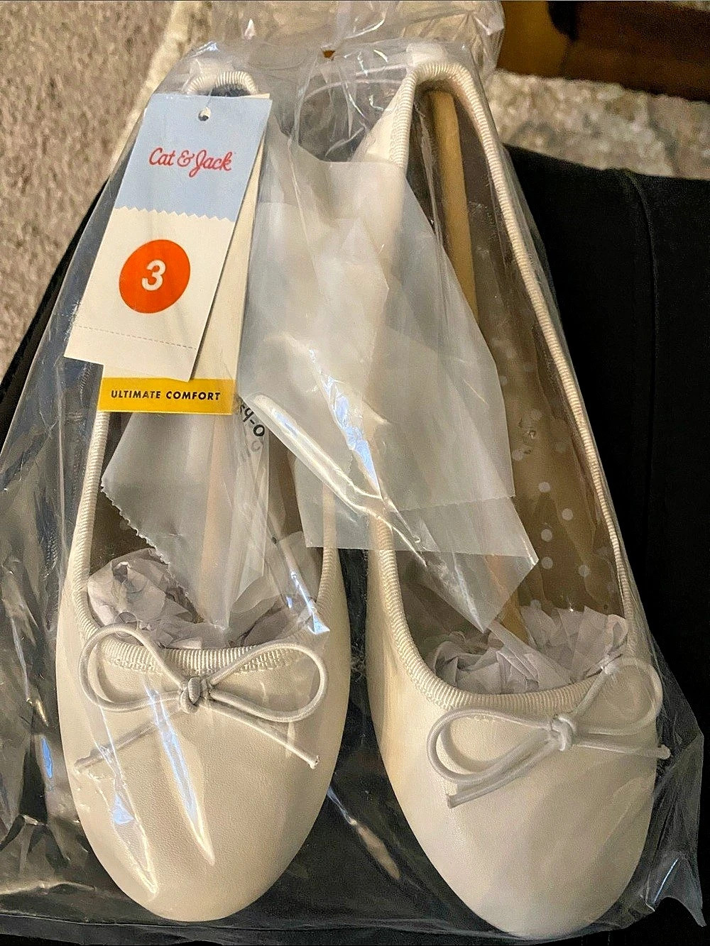 Cat & Jack Women's Flats Cream US 3 NWT